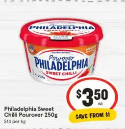 IGA Philadelphia sweet chilli pourover offer