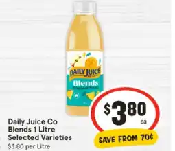 IGA Daily Juice Co Blends offer