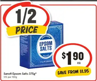 IGA Sanofi epsom salts offer