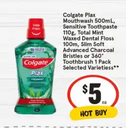 IGA Colgate Plax Mouthwash offer