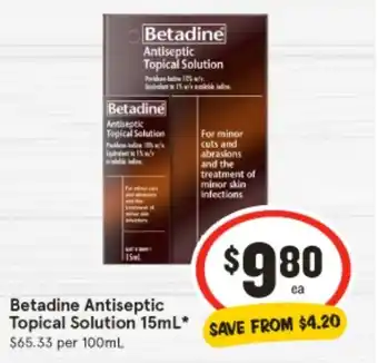 IGA Betadine Antiseptic Topical Solution offer