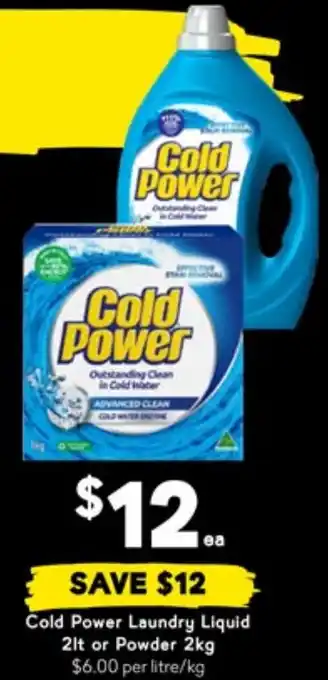 Drakes Cold power laundry liquid or powder offer