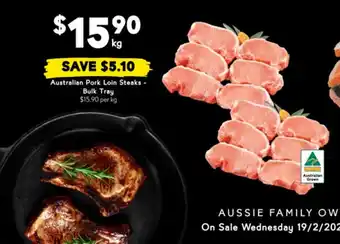 Drakes Australian Pork Loin Steaks offer