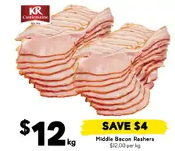 Drakes Middle Bacon Rashers offer