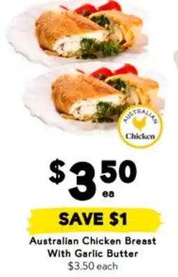 Drakes Australian Chicken Breast With Garlic Butter offer