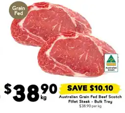 Drakes Australian Grain Fed Beef Scotch Fillet Steak offer