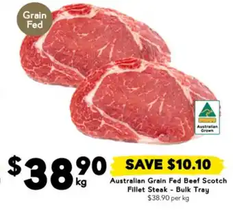 Drakes Australian Grain Fed Beef Scotch Fillet Steak offer