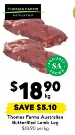 Drakes Thomas Farms Australian Butterflied Lamb Leg offer