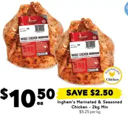 Drakes Ingham's Marinated & Seasoned Chicken offer