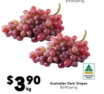 Drakes Australian Dark Grapes offer