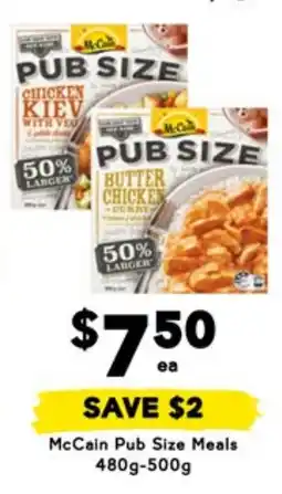 Drakes McCain Pub Size Meals offer