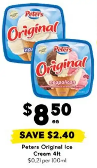 Drakes Peters Original Ice Cream offer