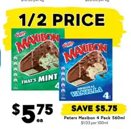 Drakes Peters Maxibon offer