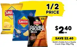 Drakes Smith's Crinkle Cut or Double Crunch Chips offer