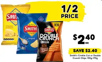 Drakes Smith's Crinkle Cut or Double Crunch Chips offer