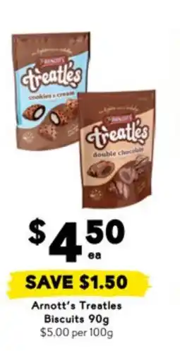 Drakes Arnott's treatles biscuits offer