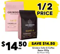 Drakes Grinders Cafe-Q Coffee Beans offer