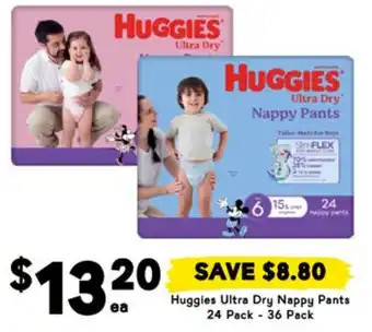 Drakes Huggies Ultra Dry Nappy Pants offer