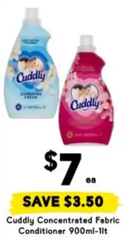 Drakes Cuddly Concentrated Fabric Conditioner offer