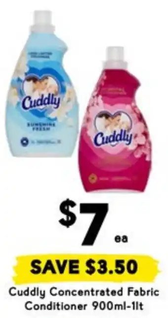 Drakes Cuddly Concentrated Fabric Conditioner offer