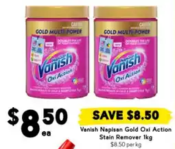 Drakes Vanish Napisan Gold Oxi Action Stain Remover offer