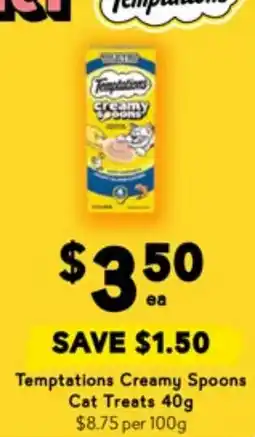 Drakes Temptations Creamy Spoons Cat Treats offer