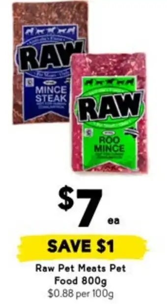 Drakes Raw Pet Meats Pet Food offer