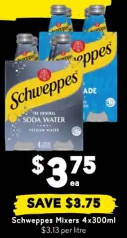 Drakes Schweppes Mixers offer