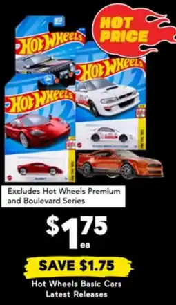 Drakes Hot Wheels Basic Cars Latest Releases offer