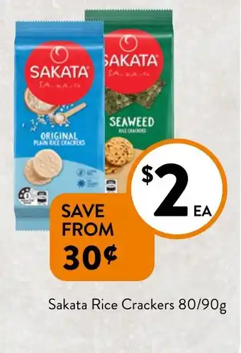 Foodworks Sakata Rice Crackers offer