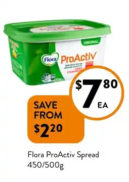 Foodworks Flora ProActiv Spread offer