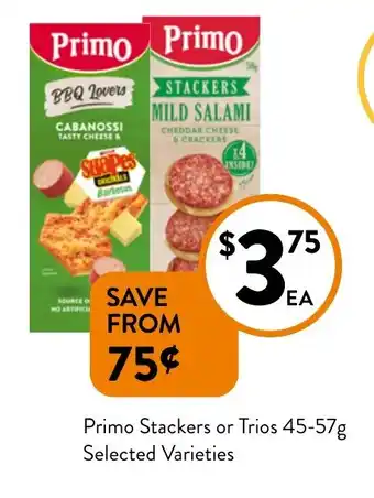 Foodworks Primo Stackers or Trios offer