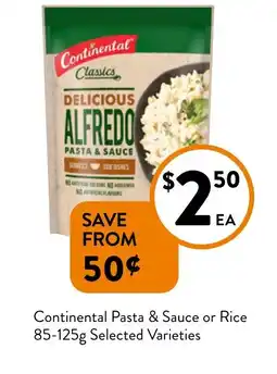 Foodworks Continental Pasta & Sauce or Rice offer