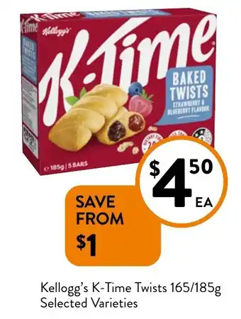 Foodworks Kellogg's K-Time Twists offer