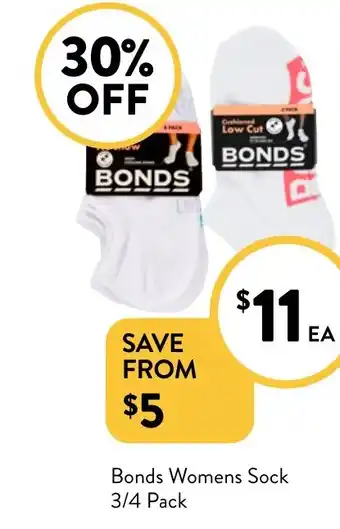 Foodworks Bonds Womens Sock offer