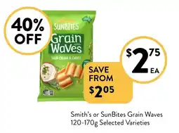 Foodworks Smith's or SunBites Grain Waves offer