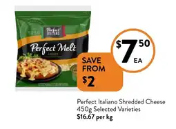 Foodworks Perfect Italiano Shredded Cheese offer