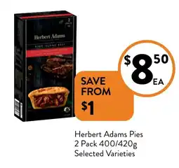 Foodworks Herbert Adams Pies offer