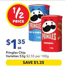 Ritchies Pringles chip varieties offer