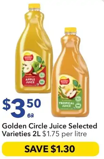 Ritchies Golden circle juice selected varieties offer