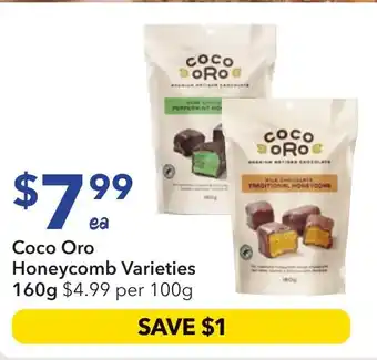 Ritchies Coco Oro Honeycomb Varieties offer