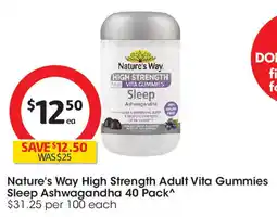 Coles Nature's Way High Strength Adult Vita Gummies Sleep Ashwagandha offer