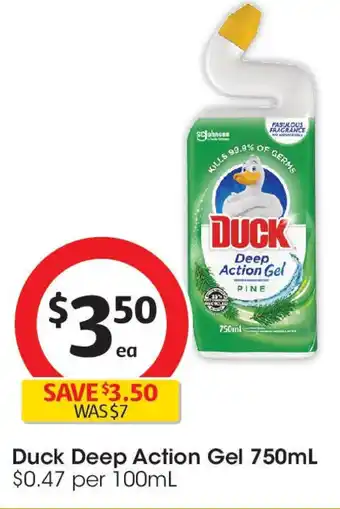 Coles Duck deep action gel offer