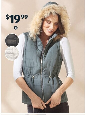 ALDI Women's Puffer Vest offer