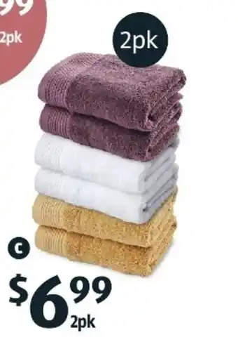 ALDI Hand Towel 2 Pack offer