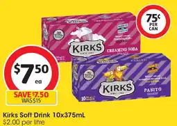 Coles Kirks Soft Drink offer