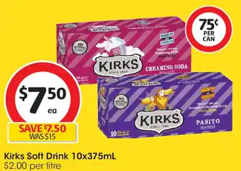 Coles Kirks Soft Drink offer