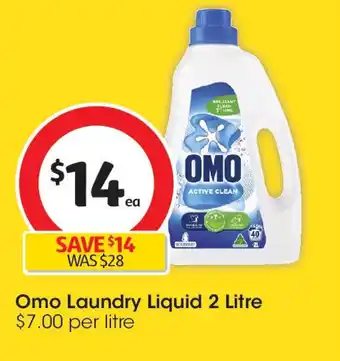 Coles Omo Laundry Liquid offer