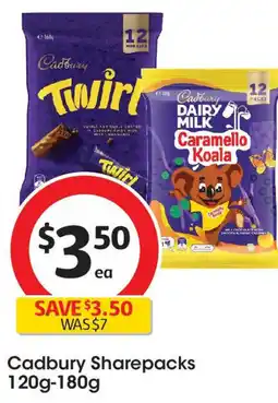 Coles Cadbury sharepacks offer