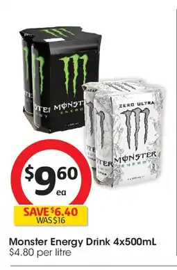 Coles Monster Energy Drink offer